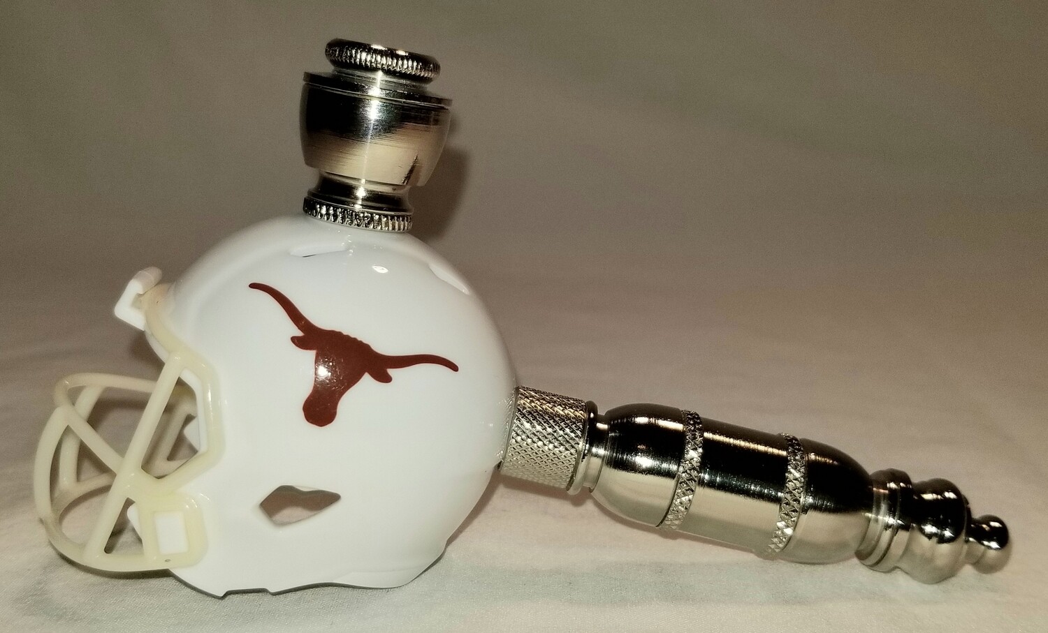 TEXAS LONGHORNS FOOTBALL HELMET SMOKING PIPE Straight/Nickel