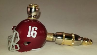 ALABAMA CRIMSON TIDE #18 Football Helmet Smoking Pipe