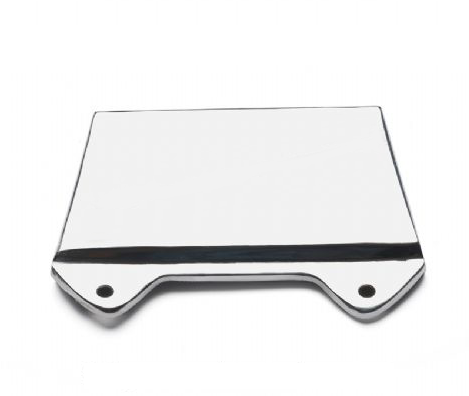 Rear mounted stainless steel mudflap