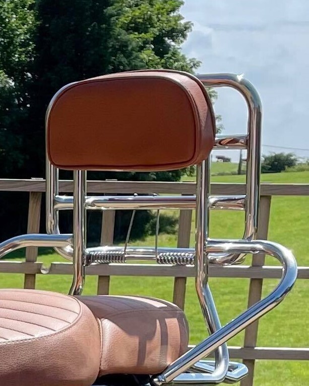 Tan coloured back pad (to fit 2-in-1 Rear rack and backrest)