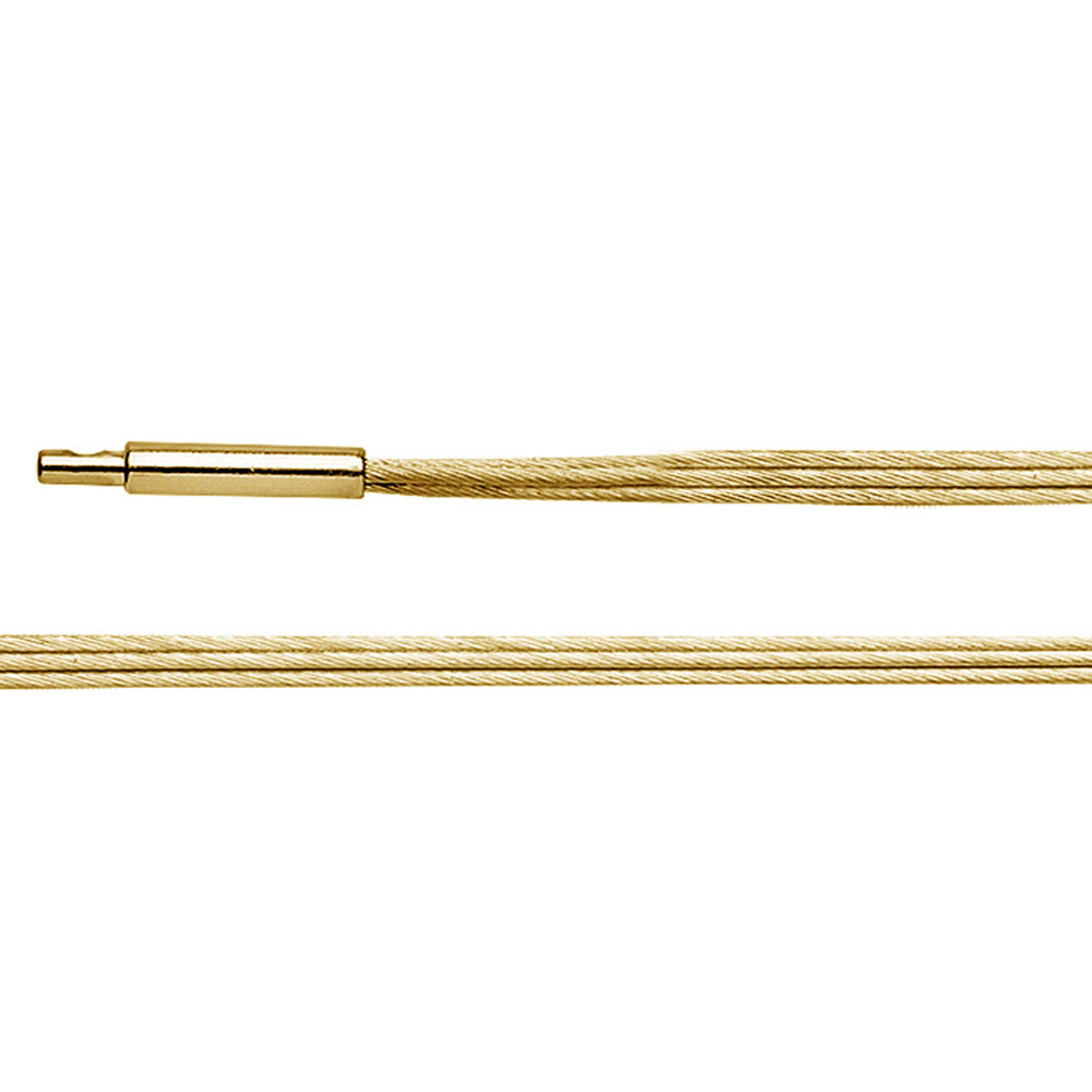 Vergoldeter Silberreif für Anhänger 925/- Silber vergoldet mit Bajonettverschluss 45cm