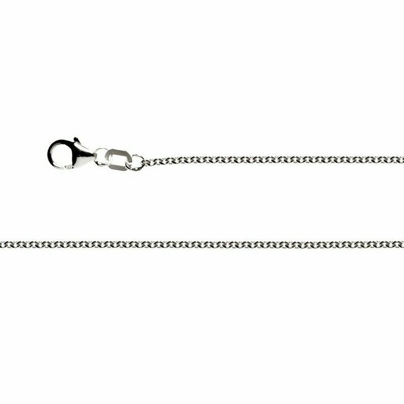 Rundankerkette für Anhänger 925/- Silber mit Karabinerverschluss Rundankerkette für Anhänger 925/- Silber mit Karabinerverschluss