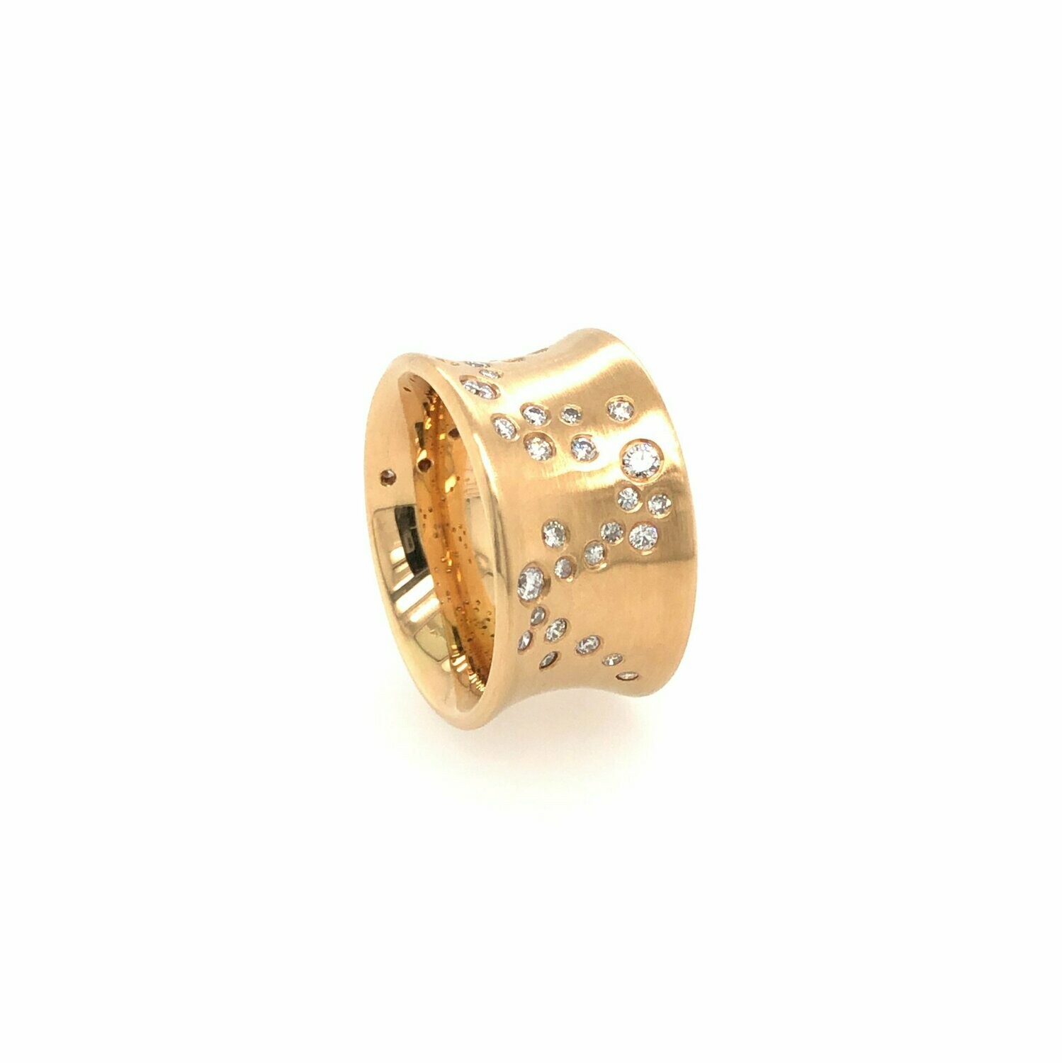 Bandring "Milky Way" 750/- Gold mit 38 Brillanten, zusammen 0,66ct. w-si