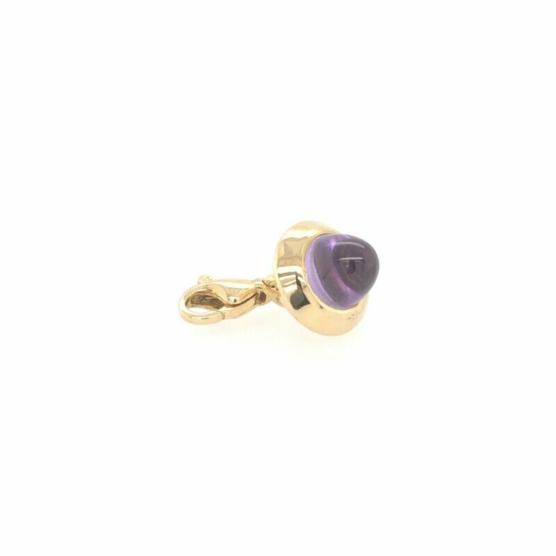 Charm Anhänger 750/ Gold mit Amethyst Kegel