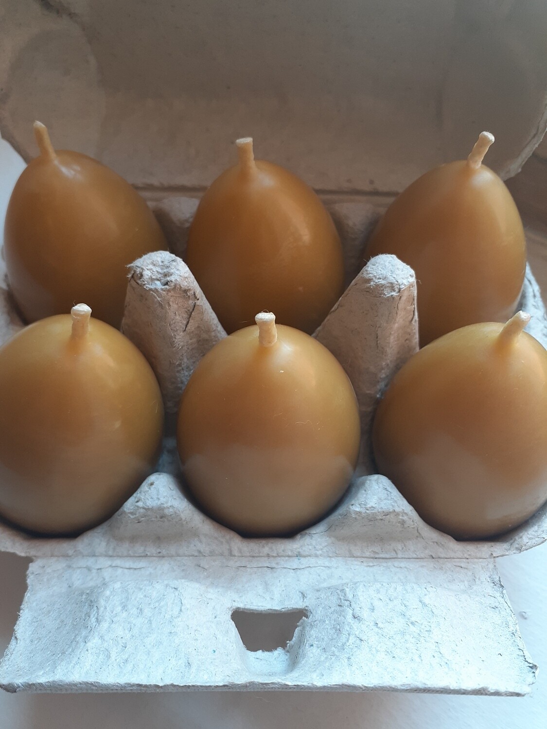 100% Beeswax Egg Candles