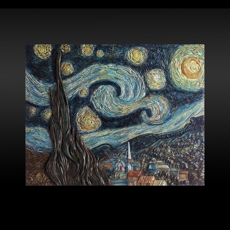 Noche Estrellada de Van Gogh