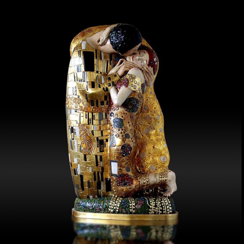 Escultura El Beso de Klimt I