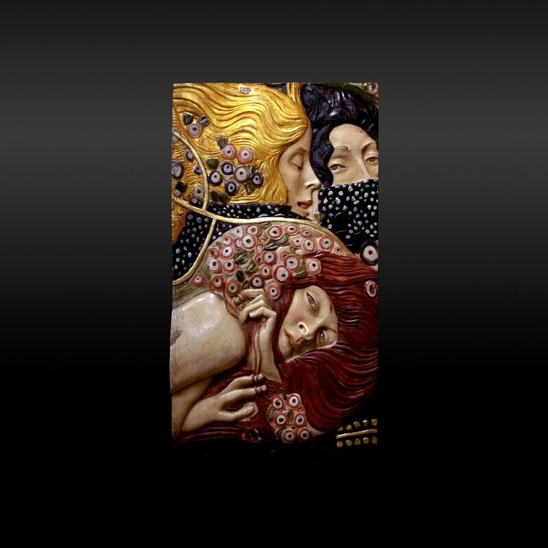 Serpientes de Agua II de Klimt. Fragmento
