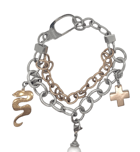 Pulsera doble de acero Pulsera doble de acero