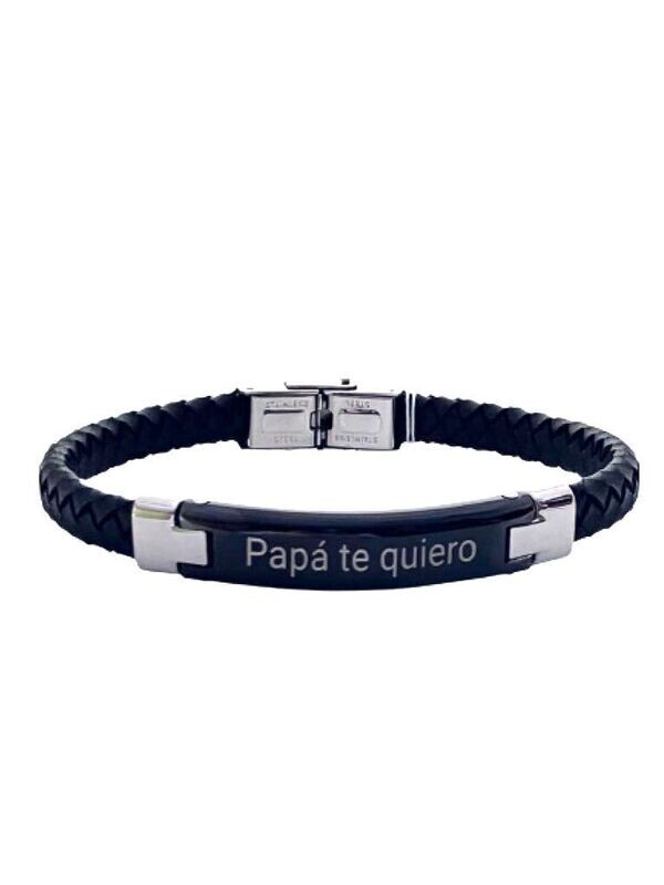 Pulsera para papá en acero