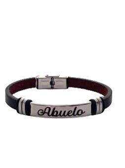 Pulsera para abuelo en acero