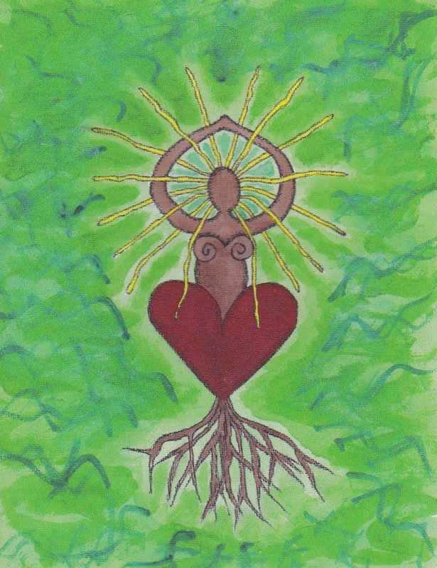 Earth Goddess greeting card
