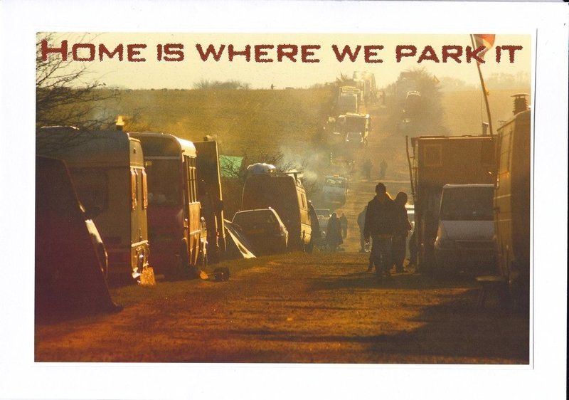 &#39;Home is Where we Park it&#39; greeting card
