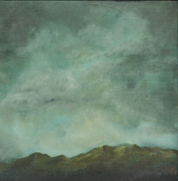 You Want It Darker Too moody abstract painting by Lesley Cox with deep tones and emotional layers

