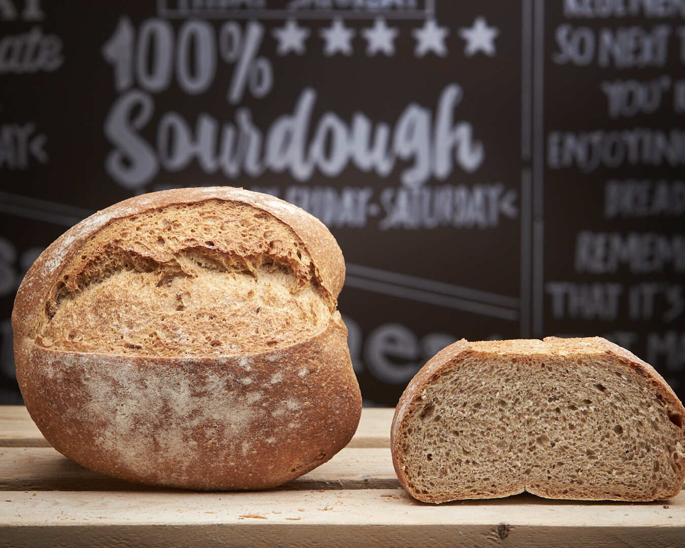 BROWN Loaf - organic mix wholemeal flours-