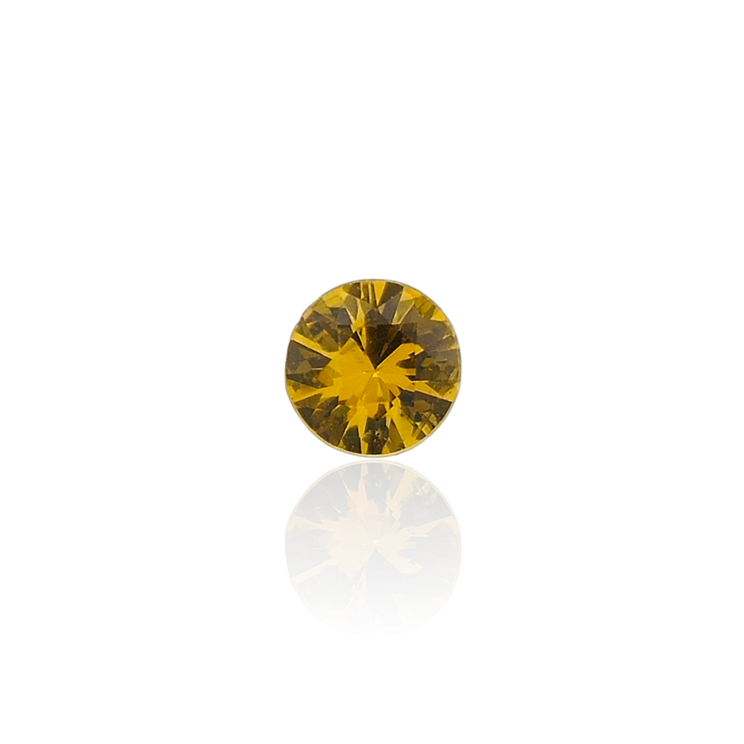 Saphir Jaune 3mm - Traité
