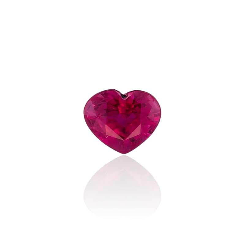 Rubis Rouge Rose 0.63 Ct - Chauffé Rubis Rouge Rose 0.63 Ct - Chauffé