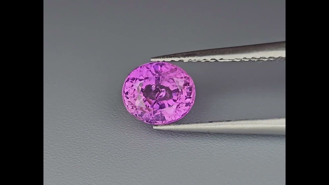 Saphir Violet 1.58 Ct - Chauffé