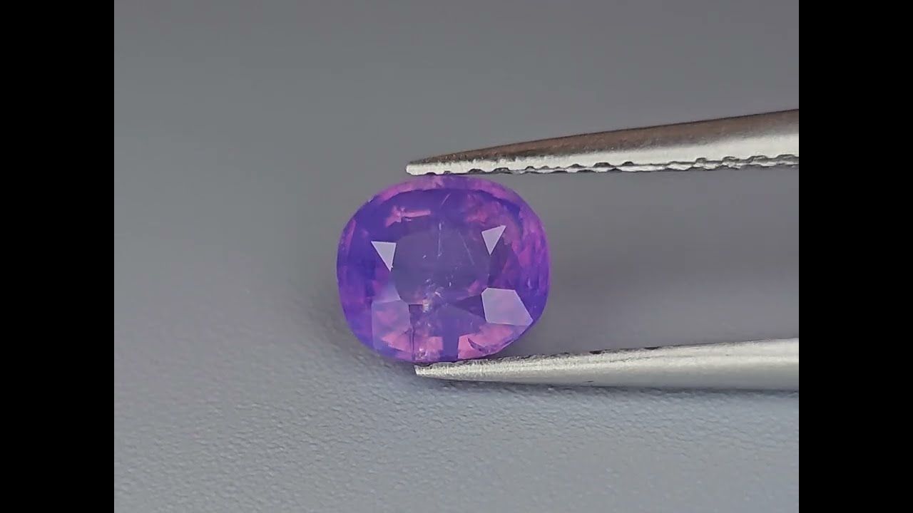 Saphir Violet 1.18 Ct - Non chauffé