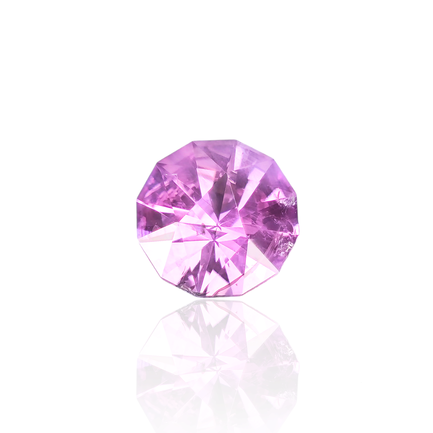 Saphir Rose Violet 0.89 Ct - Chauffé