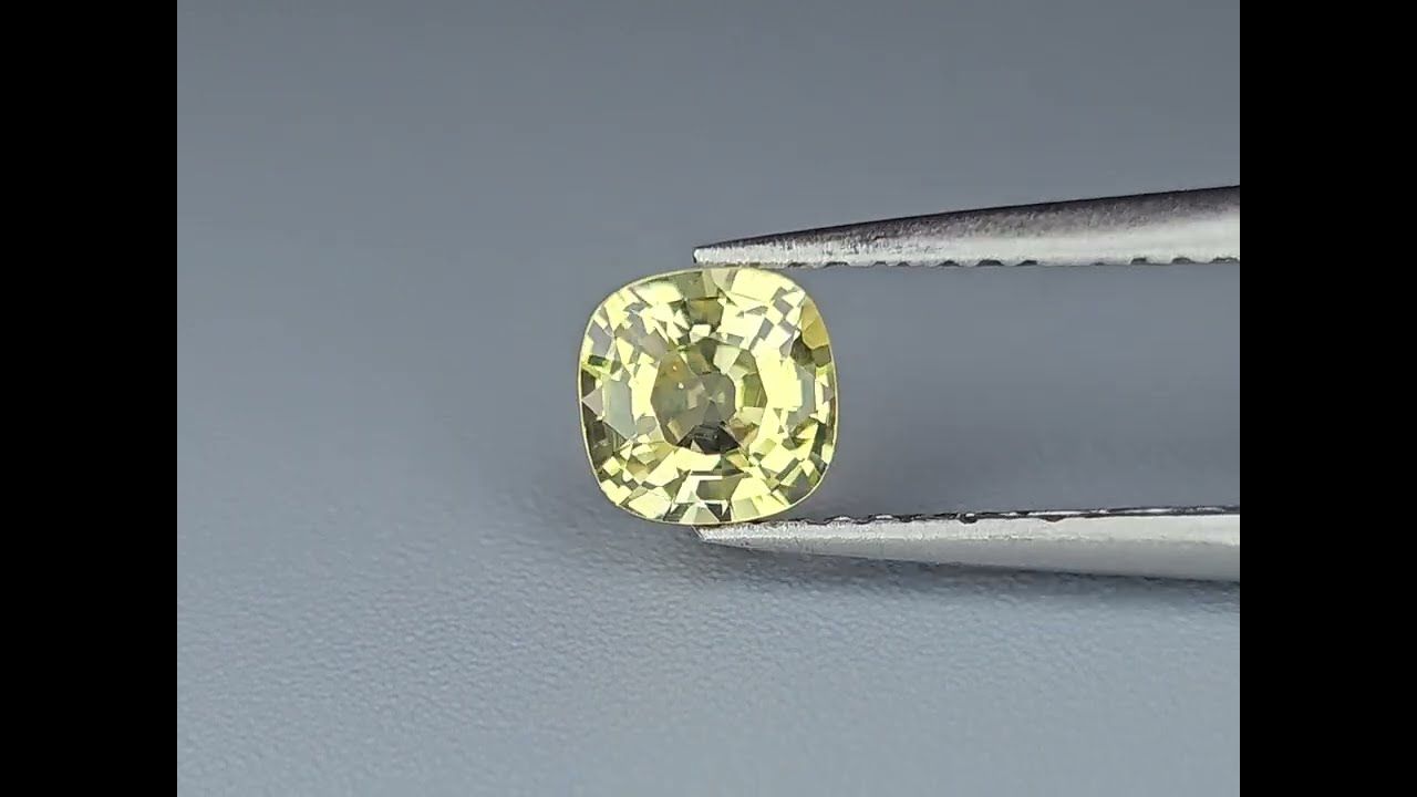 Saphir Jaune 0.75 Ct - Traité