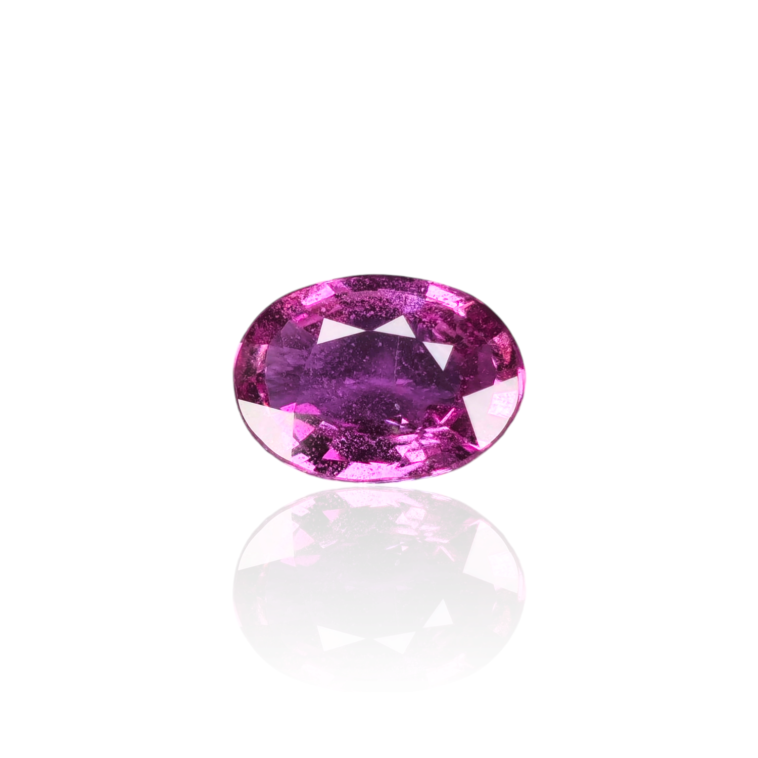 Saphir Violet Rose 0.90 Ct- Traité