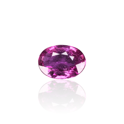 Saphir Violet Rose 0.90 Ct- Traité