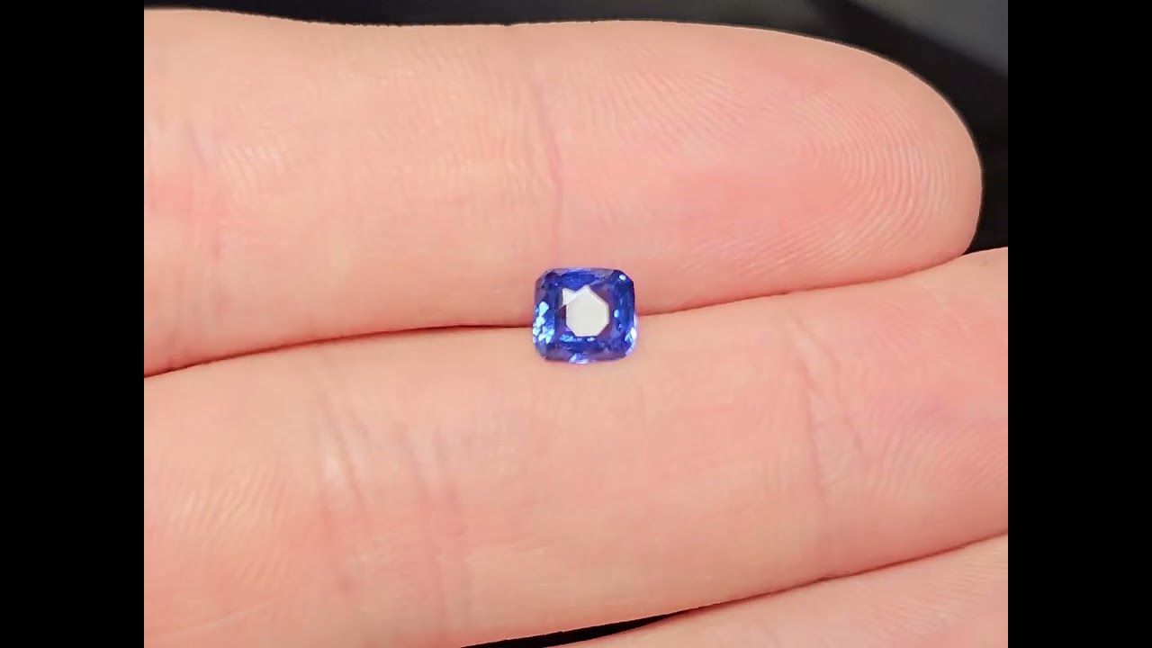 Saphir Bleu Cornflower 1.23 Ct - Chauffé
