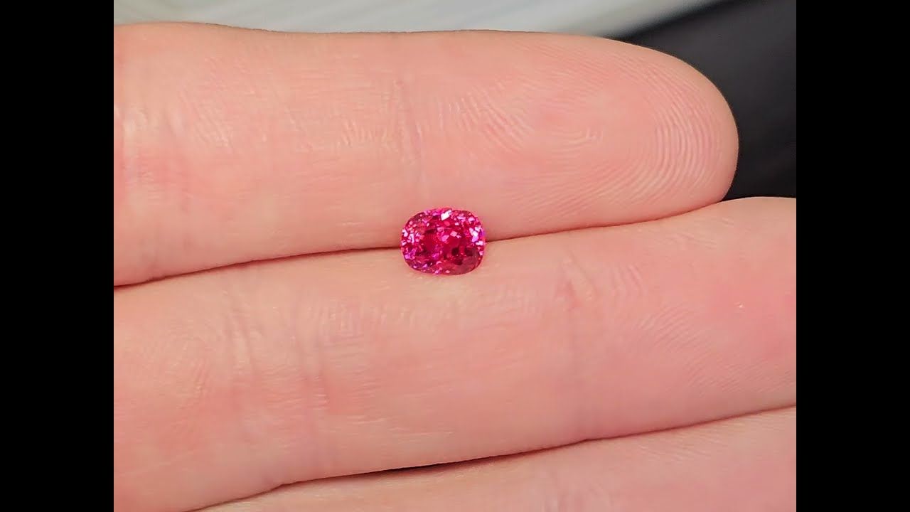 Spinelle Rouge Orange 1.62 Ct