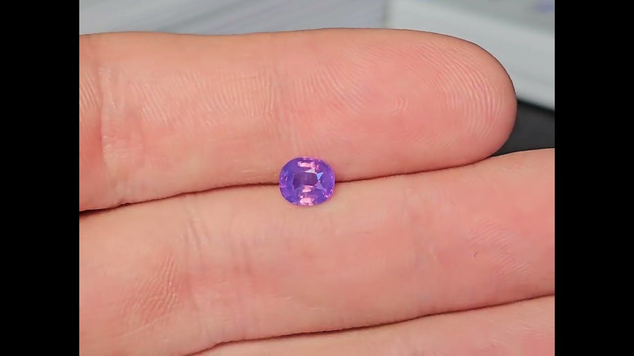 Saphir Violet 1.18 Ct - Non chauffé