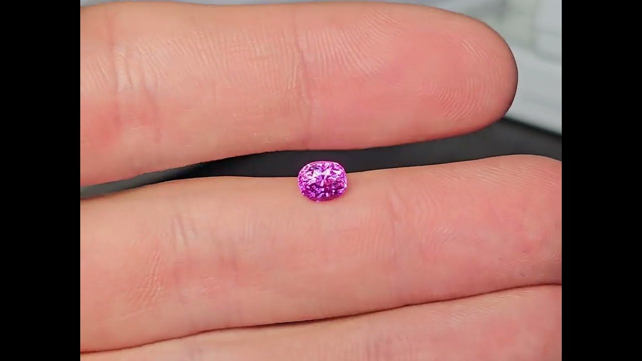 Saphir Rose Intense 1.22 Ct - Chauffé