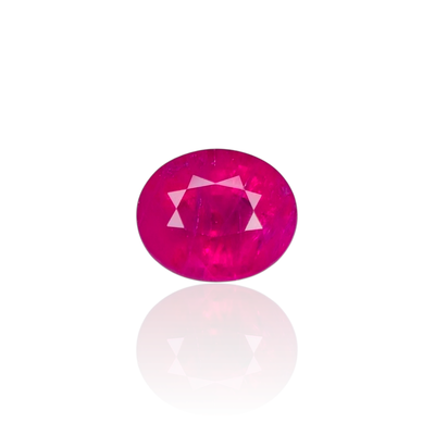 Rubis Rouge Rosâtre 1.03 Ct - Chauffé