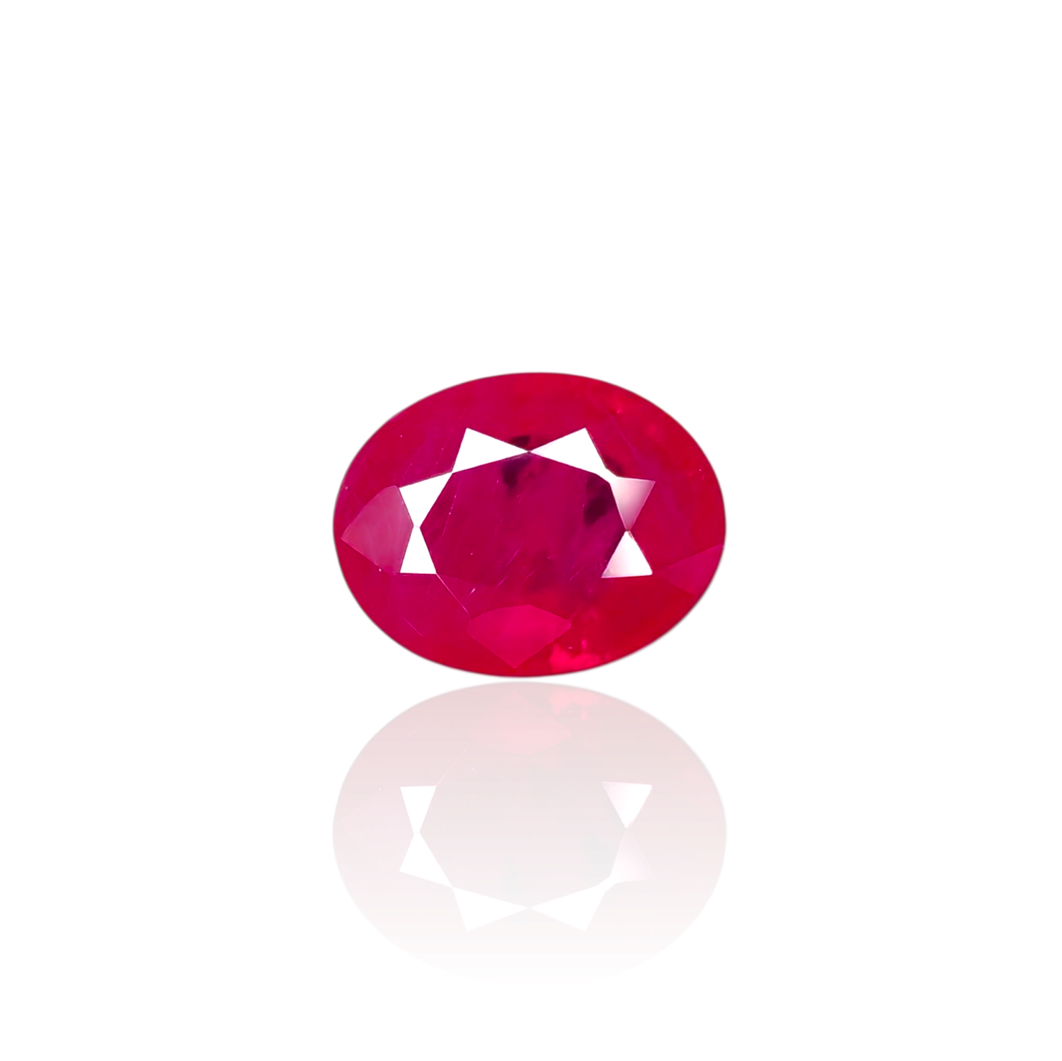 Rubis Rouge Rosâtre 0.98 Ct - Chauffé