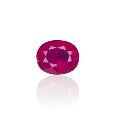 Rubis Rouge Rosâtre 1.01 Ct - Chauffé
