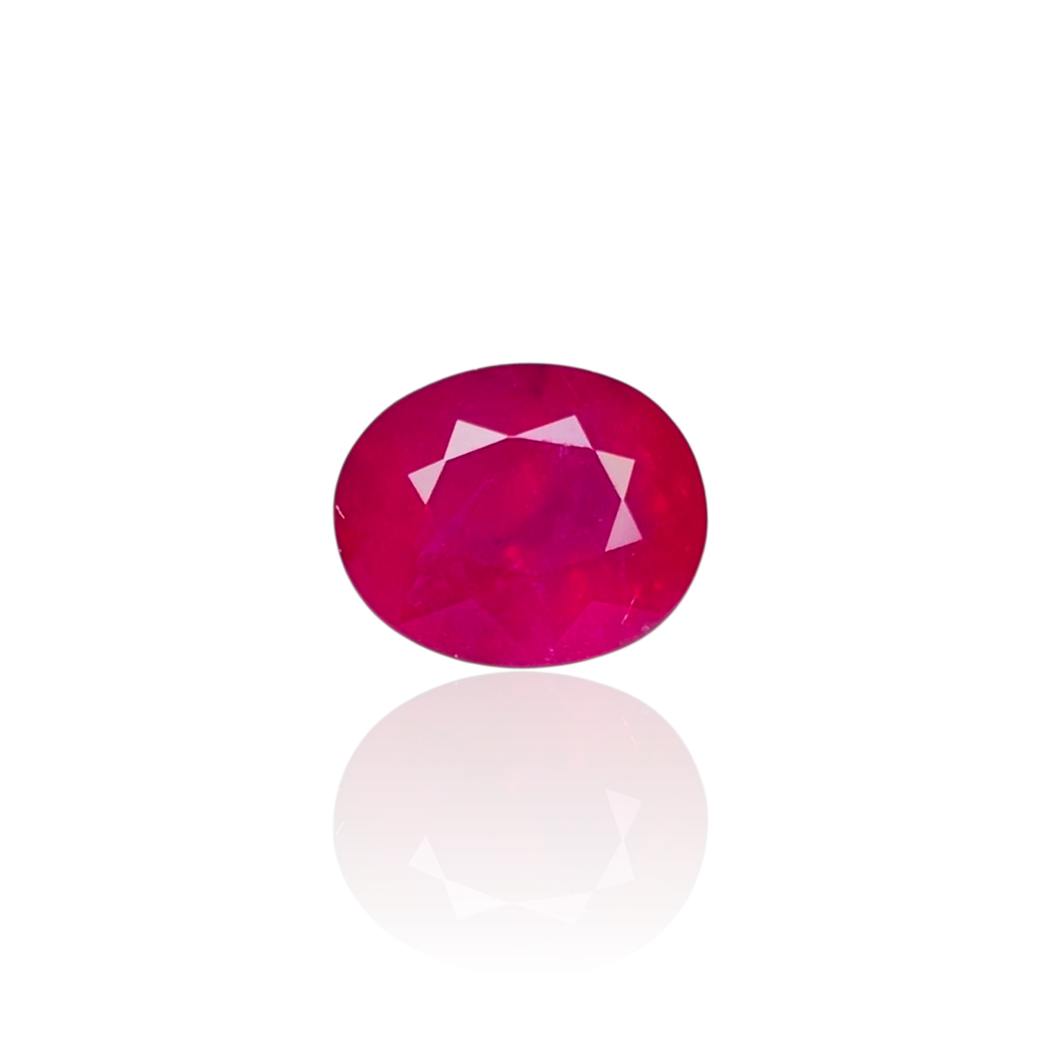 Rubis Rouge Rosâtre 1.02 Ct - Chauffé