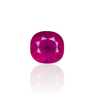 Rubis Rouge Rosâtre 1.49 Ct - Chauffé