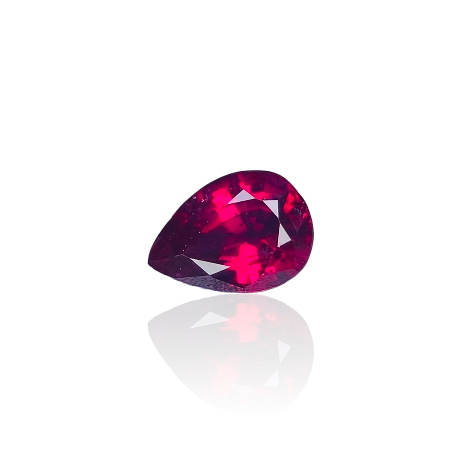 Rubis Rouge Rosâtre 0.67 Ct - Chauffé