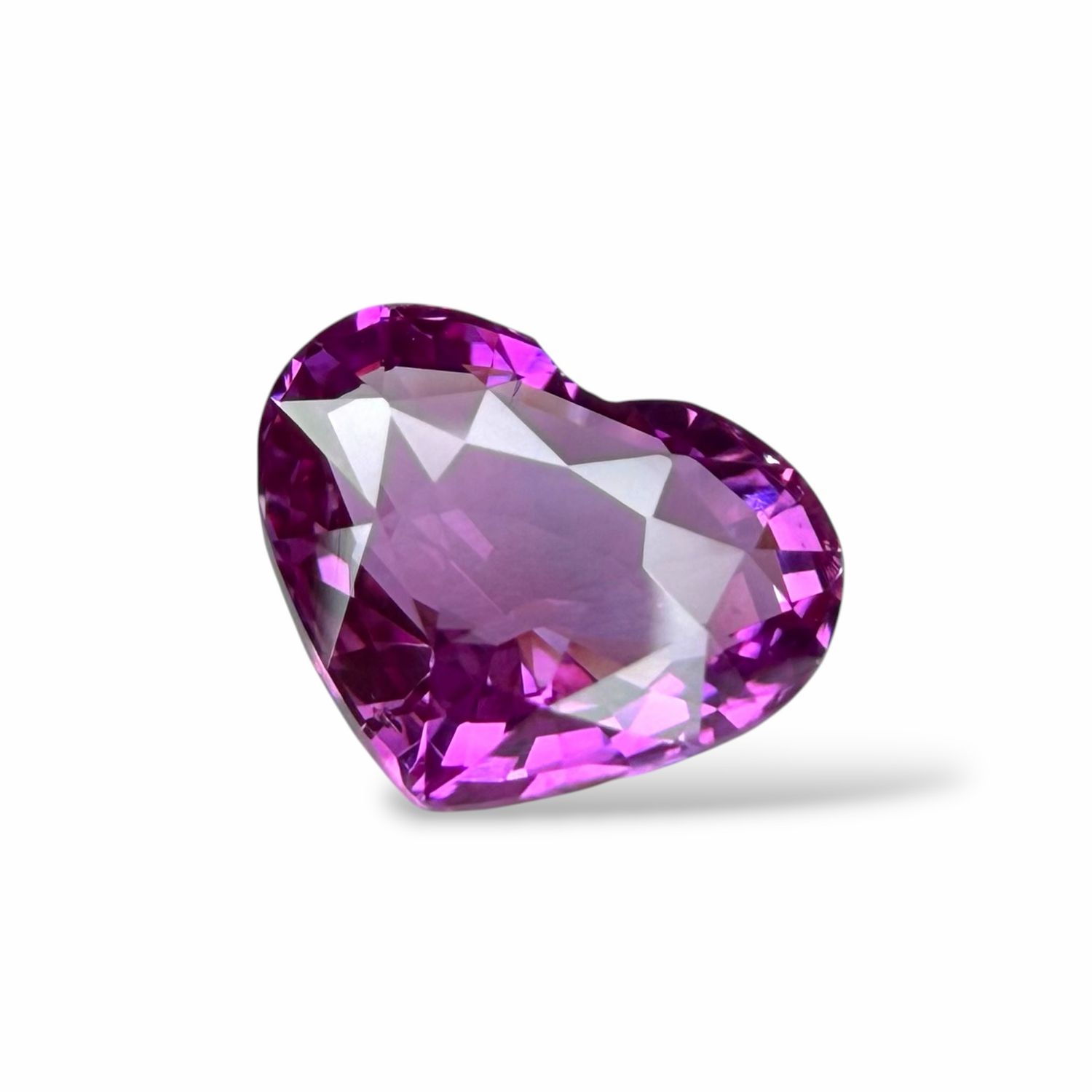 Saphir Rose Violacé 1.66 Cts - Chauffe traditionnelle Saphir Rose Violacé 1.66 Cts - Chauffe traditionnelle