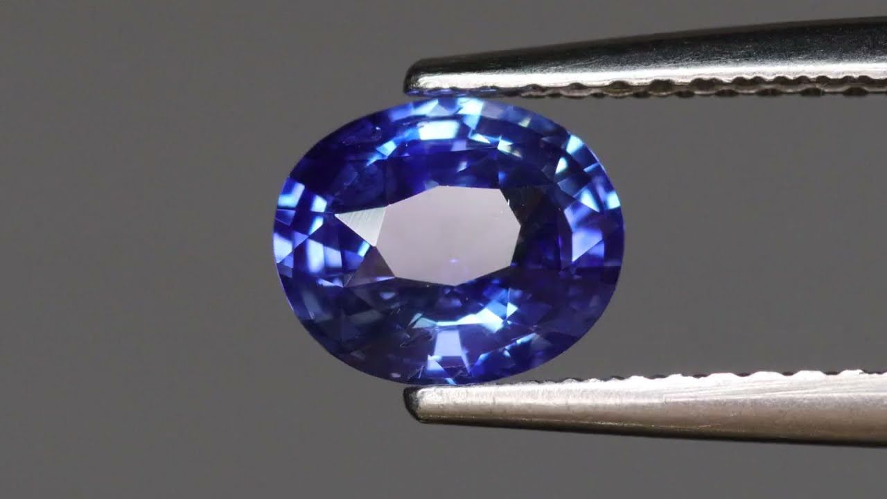 Saphir Bleu Cornflower 1.14 Ct - Chauffé