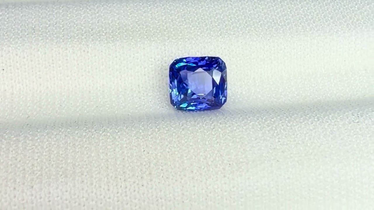 Saphir Bleu Cornflower 1.23 Ct - Chauffé