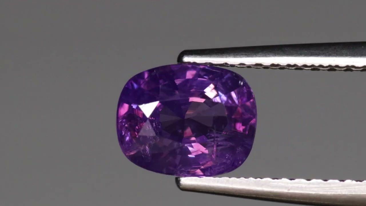 Saphir Violet 1.43 Ct - Non chauffé