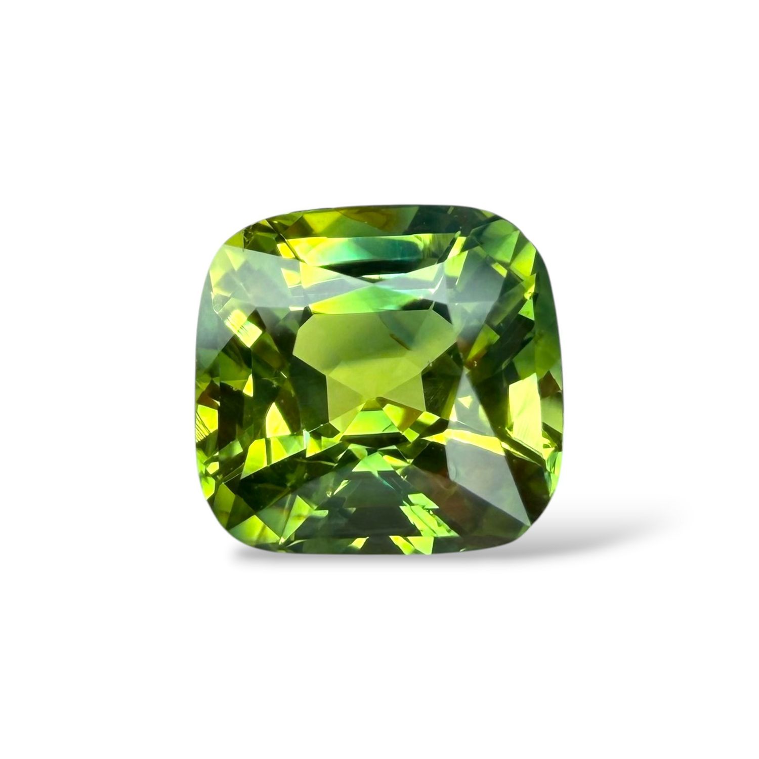 Saphir Vert Jaune 1.36 Cts - Non chauffé
