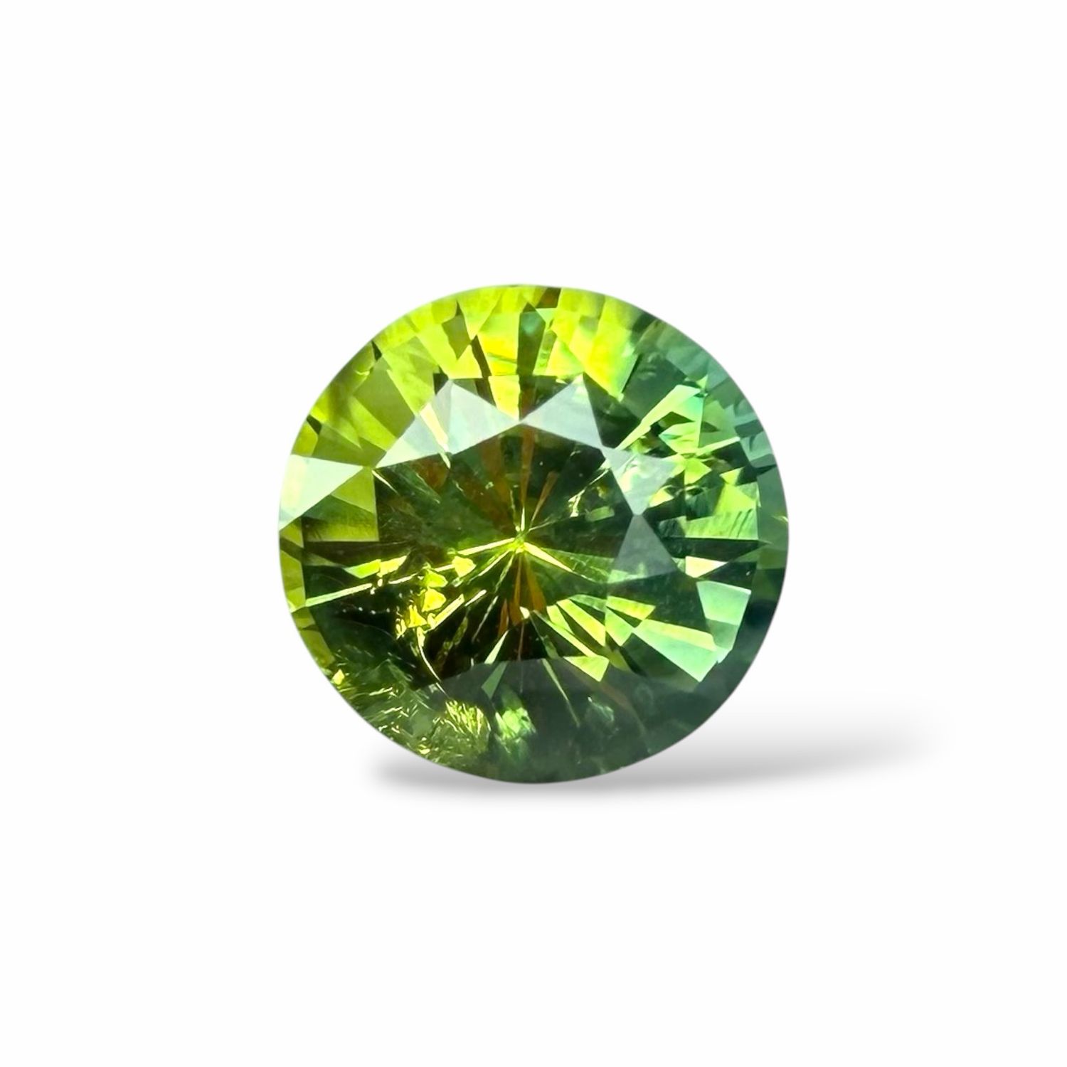 Saphir Vert Jaune 1.31 Cts - Non chauffé