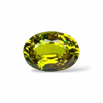 Saphir Vert Jaune 0.95 Ct - Non chauffé