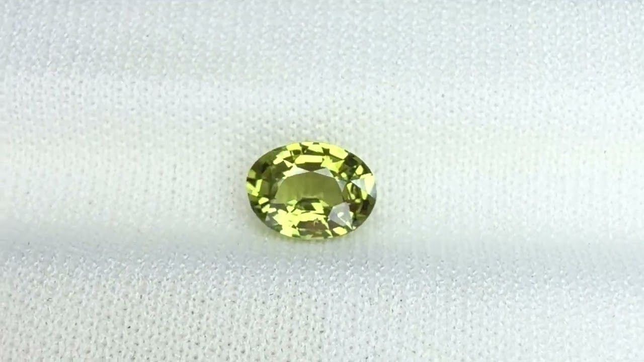 Saphir Vert 0.86 Ct - Non chauffé
