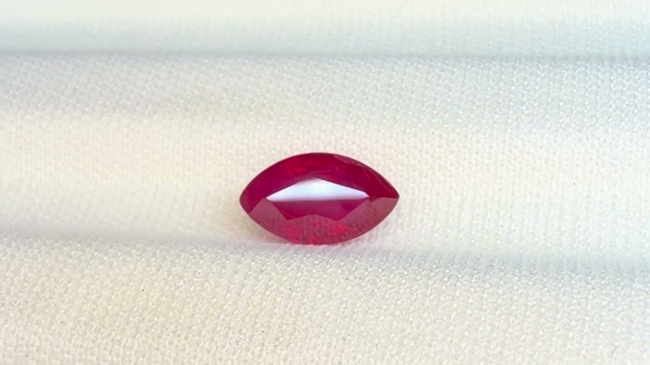 Rubis Rouge Sang de Pigeon 1.65 Ct - Chauffé