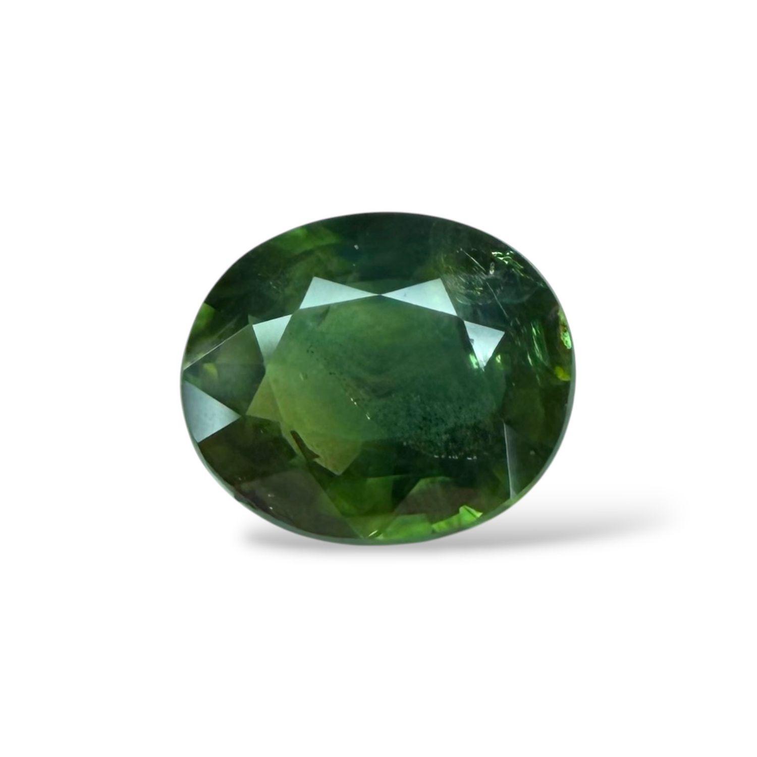 Saphir Vert 1.39 Cts - Chauffe traditionnelle Saphir Vert 1.39 Cts - Chauffe traditionnelle