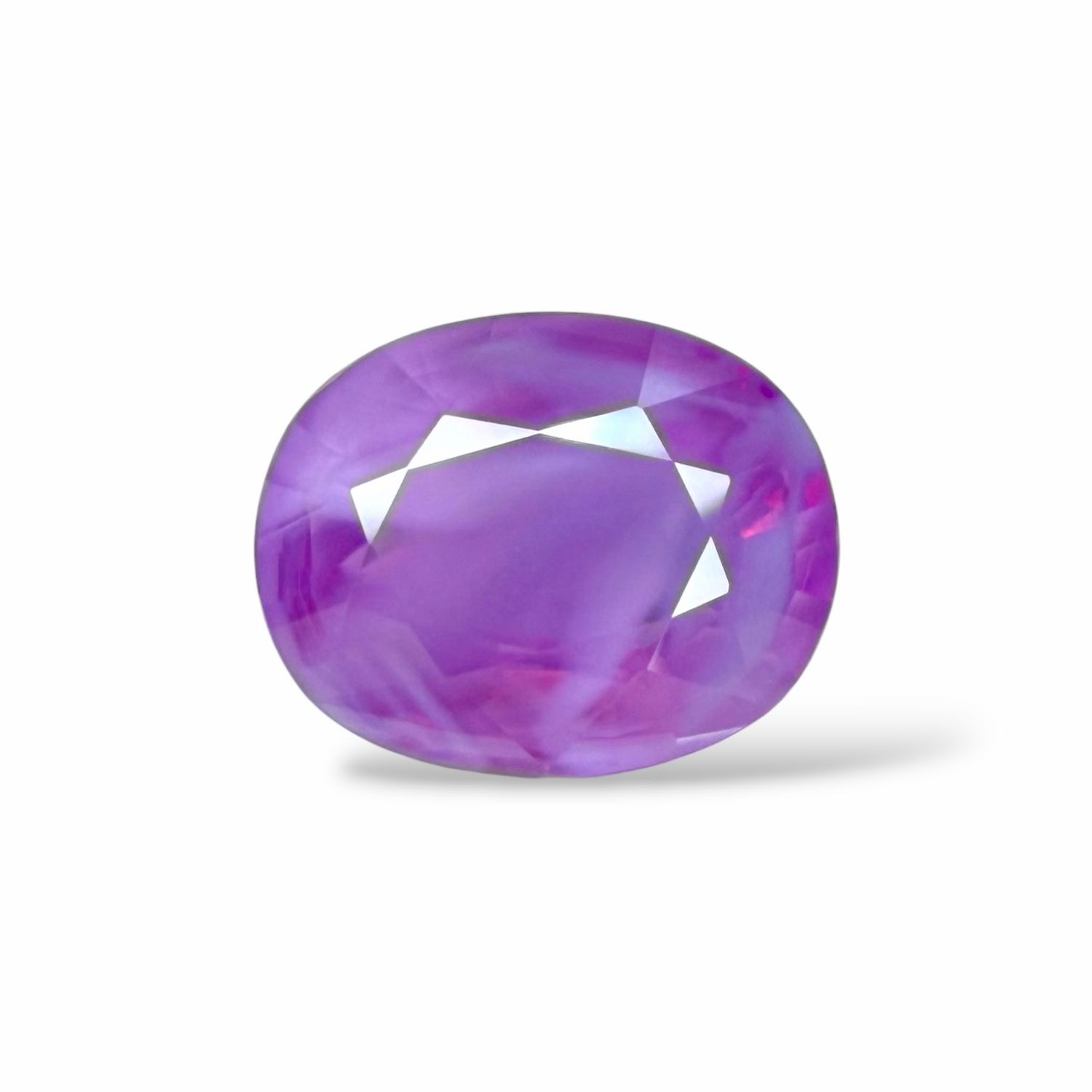 Saphir Violet 5.18 Cts - Chauffe traditionnelle Saphir Violet 5.18 Cts - Chauffe traditionnelle