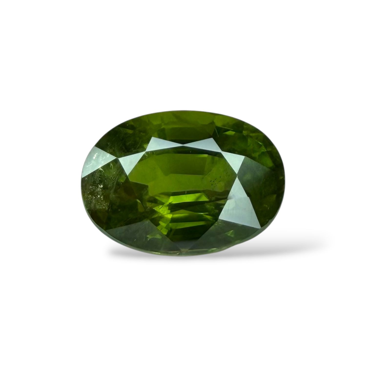 Saphir Vert 1.28 Cts - Chauffe traditionnelle Saphir Vert 1.28 Cts - Chauffe traditionnelle