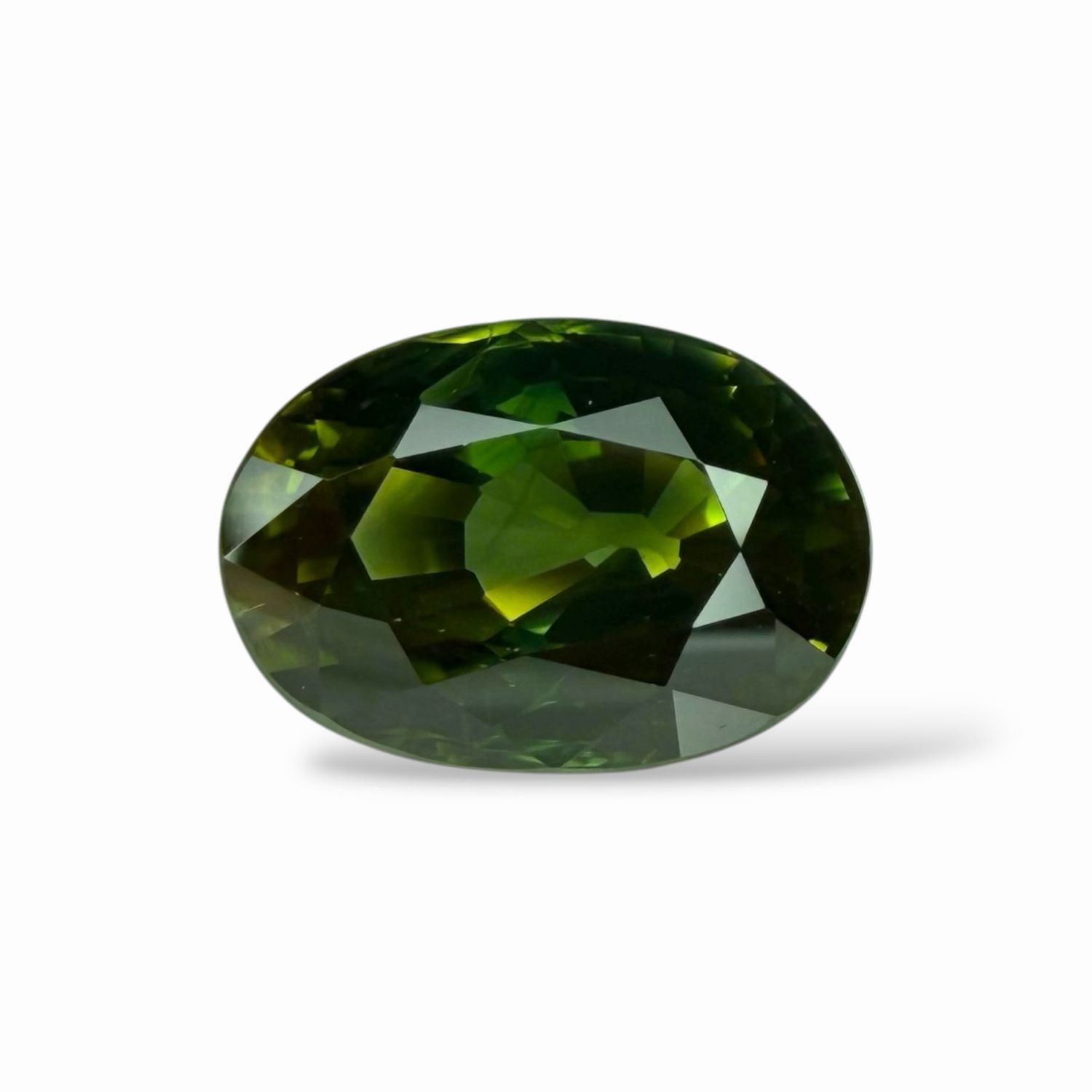 Saphir Vert 2.12 Cts - Chauffe traditionnelle Saphir Vert 2.12 Cts - Chauffe traditionnelle